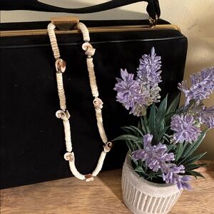 Beige and Brown Shell Necklace